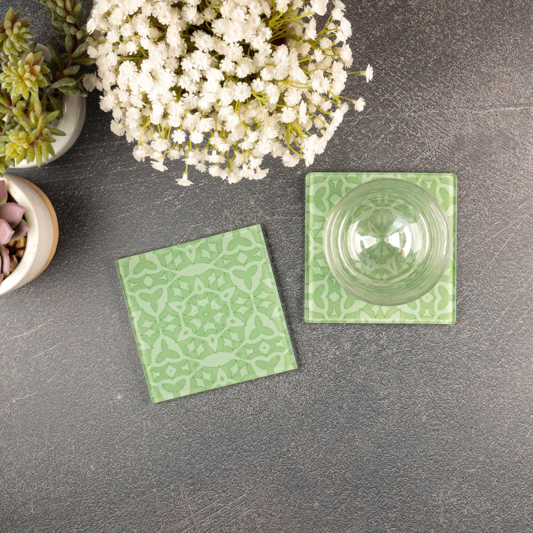 SALE - Set of 2x Moss Green &