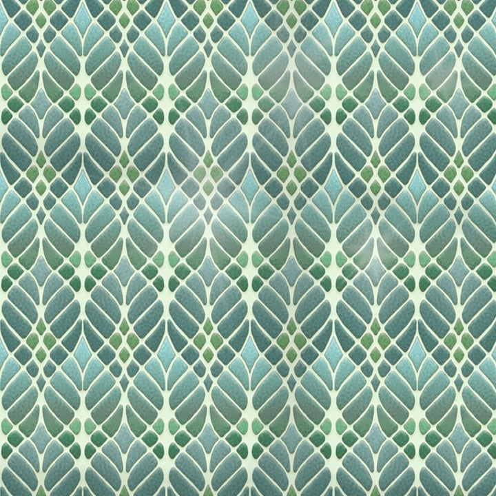 Interwoven Trees Kitchen Splashback - Muted Greens