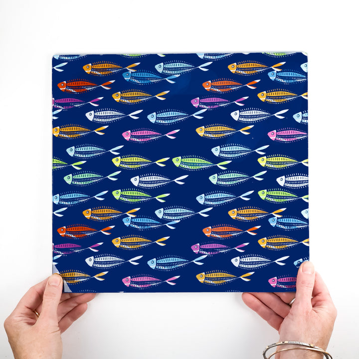 SALE - Medium Rainbow Fish Worktop Protector (smooth)
