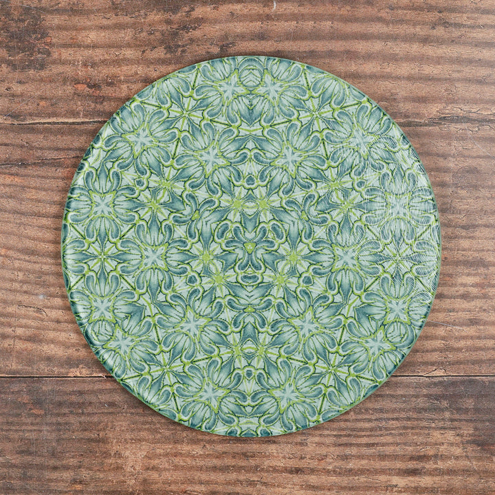 SALE - Lime/Grey Chrysanthemum - Circular Chopping Board (small)