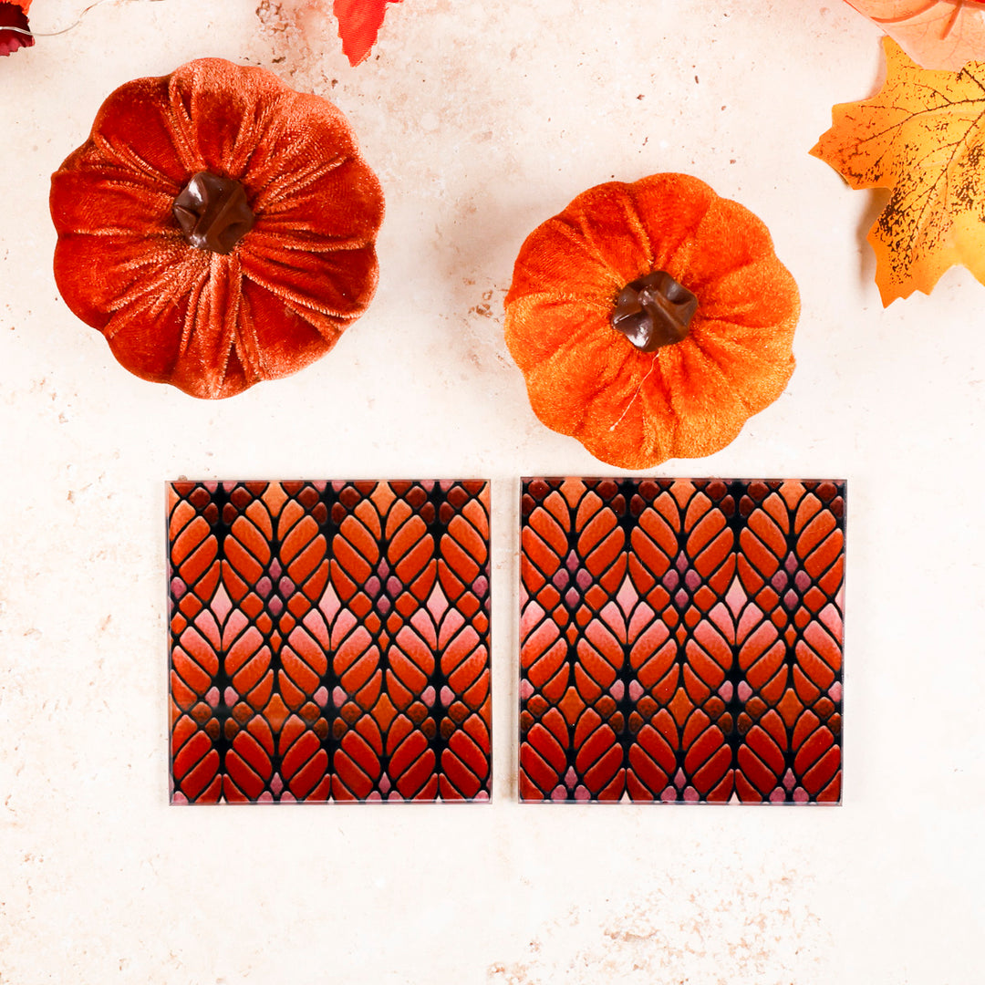 Interwoven Autumn Trees Chopping Board