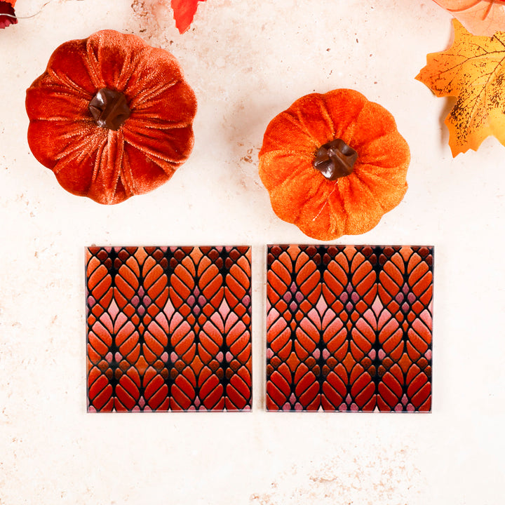 Interwoven Autumn Trees Chopping Board