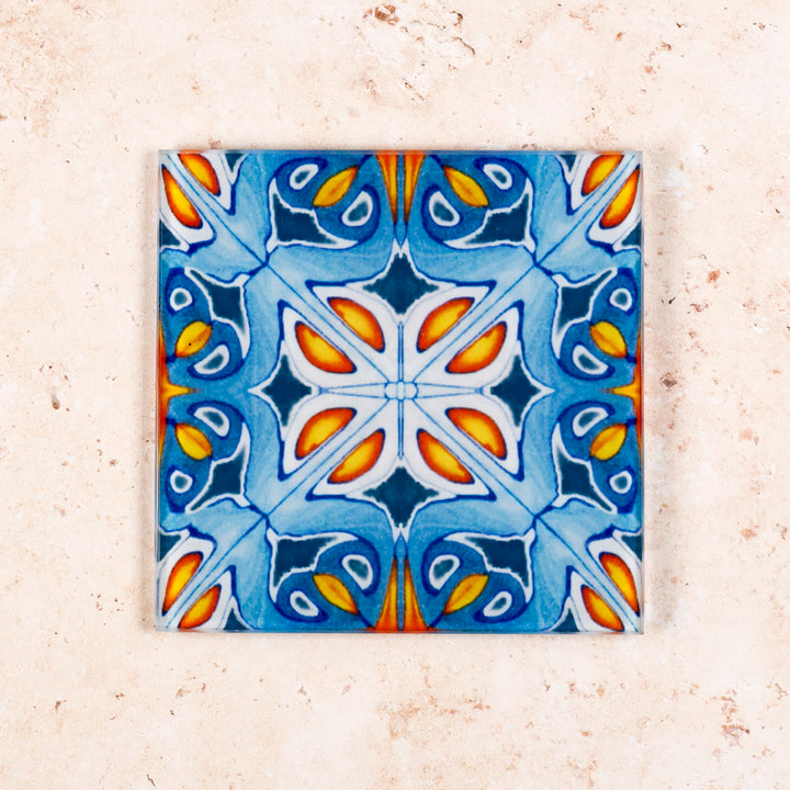 Alhambra blue orange trivet