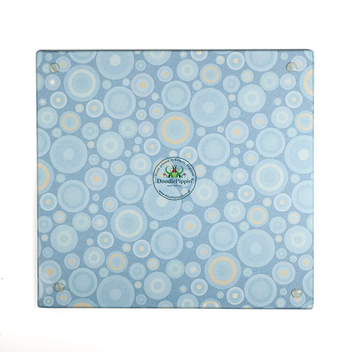SALE - Medium Starry Night Chopping Board - Teal Orange