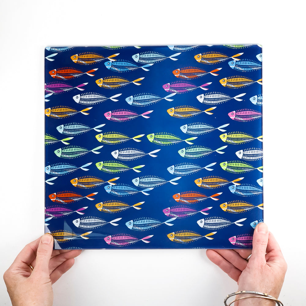 SALE - Medium Rainbow Fish Worktop Protector (smooth)