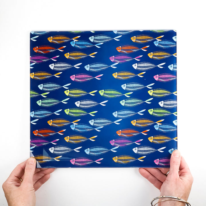 SALE - Medium Rainbow Fish Worktop Protector (smooth)