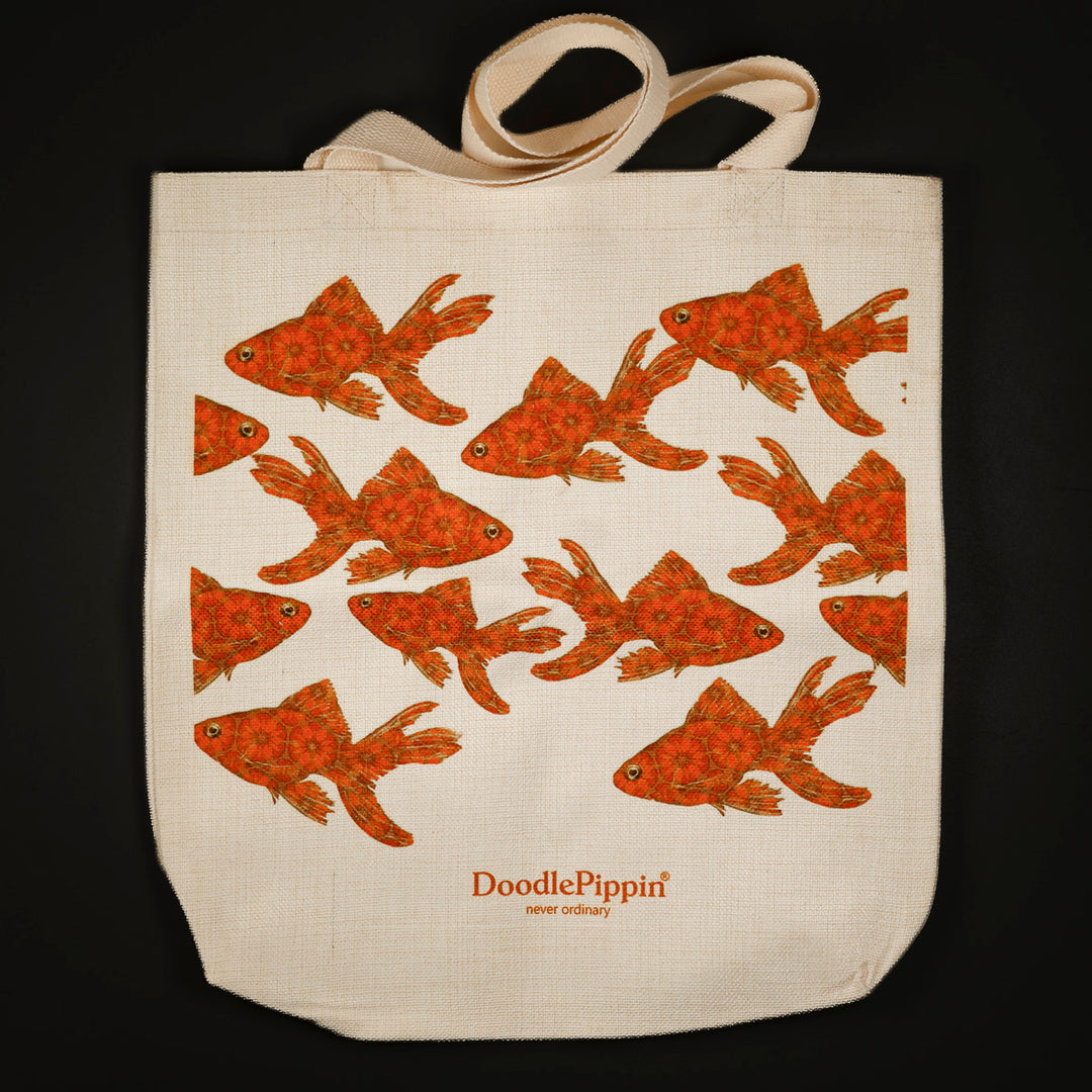 SALE Goldfish Canvas Tote Bag