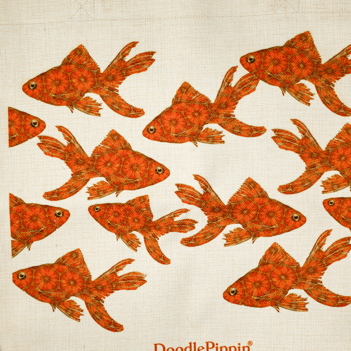 SALE Goldfish Canvas Tote Bag