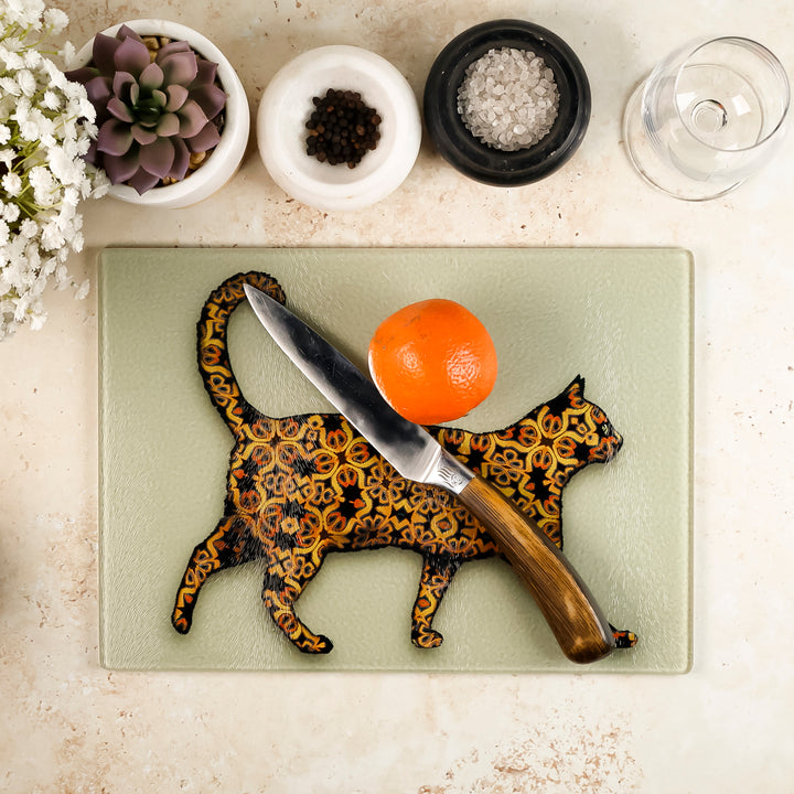 SALE - Tortoiseshell Cat Worktop Protector (small/textured)
