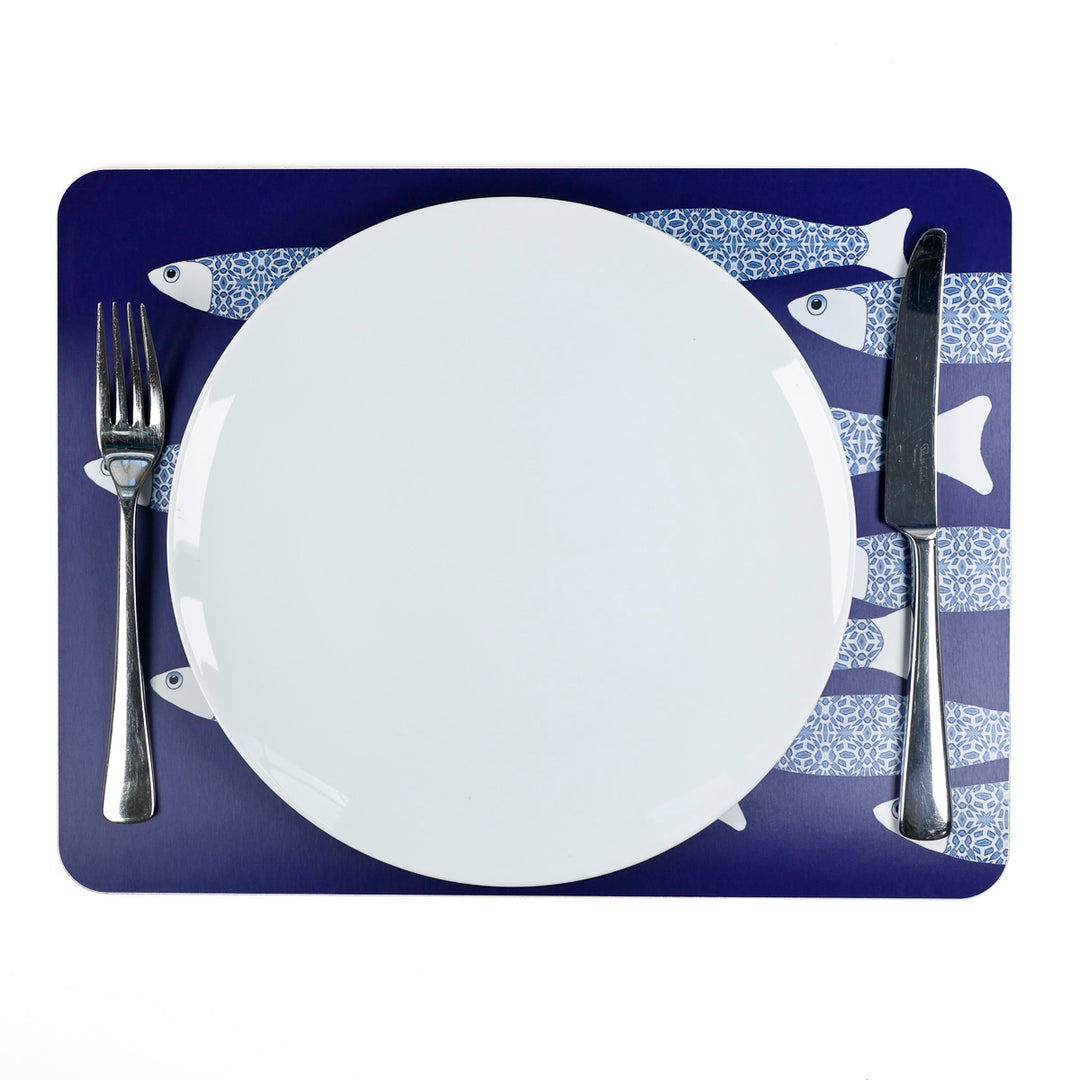 Ocean Shoal - XL Table Mat - Navy Blue