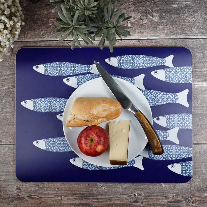 Ocean Shoal - XL Table Mat - Navy Blue