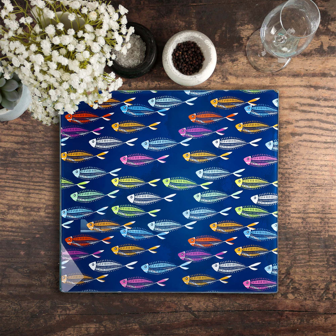SALE - Medium Rainbow Fish Worktop Protector (smooth)