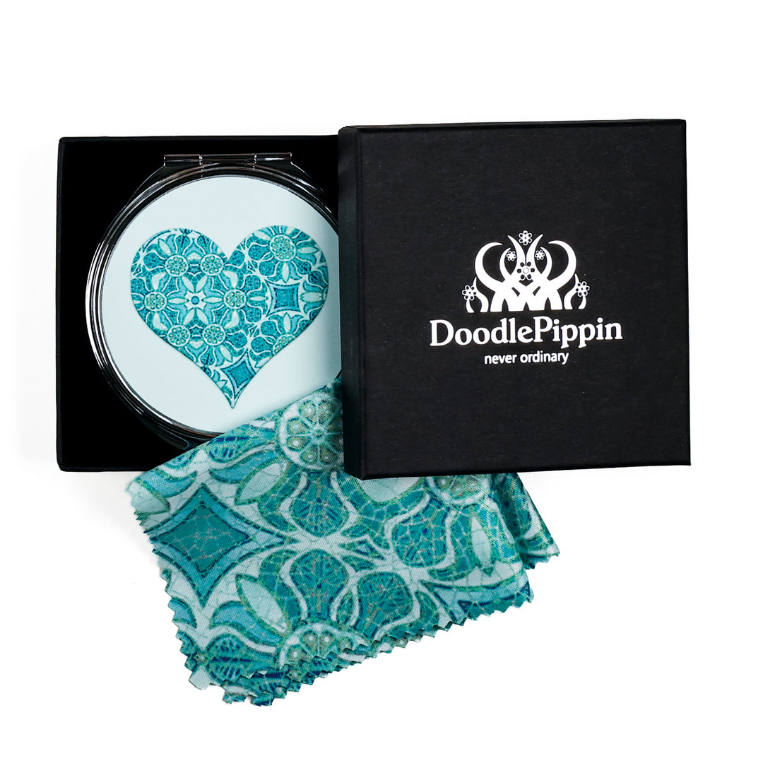 Initials, Letters &amp; Symbols Compact - Aqua Pomegranate Design