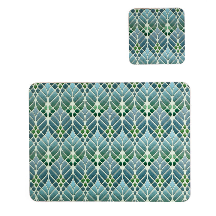 Interwoven Trees Placemat - Muted Greens
