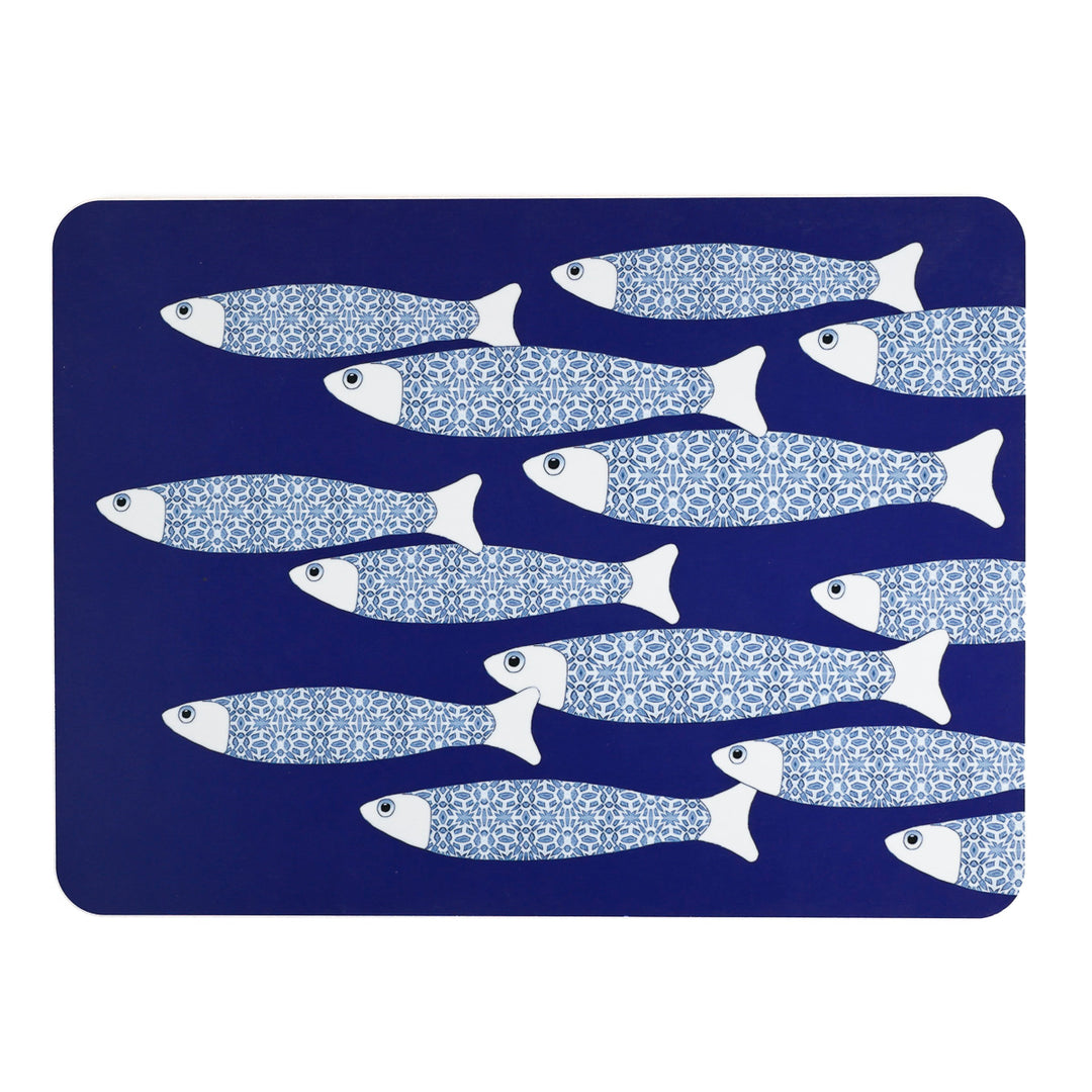Ocean Shoal Placemat - Navy Blue