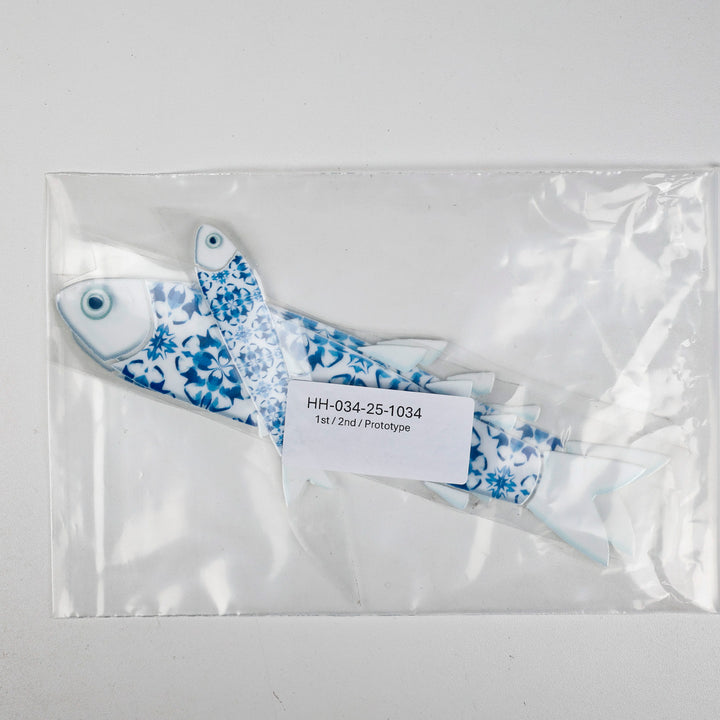 SALE Delft Danio Fish decal set - swimming left