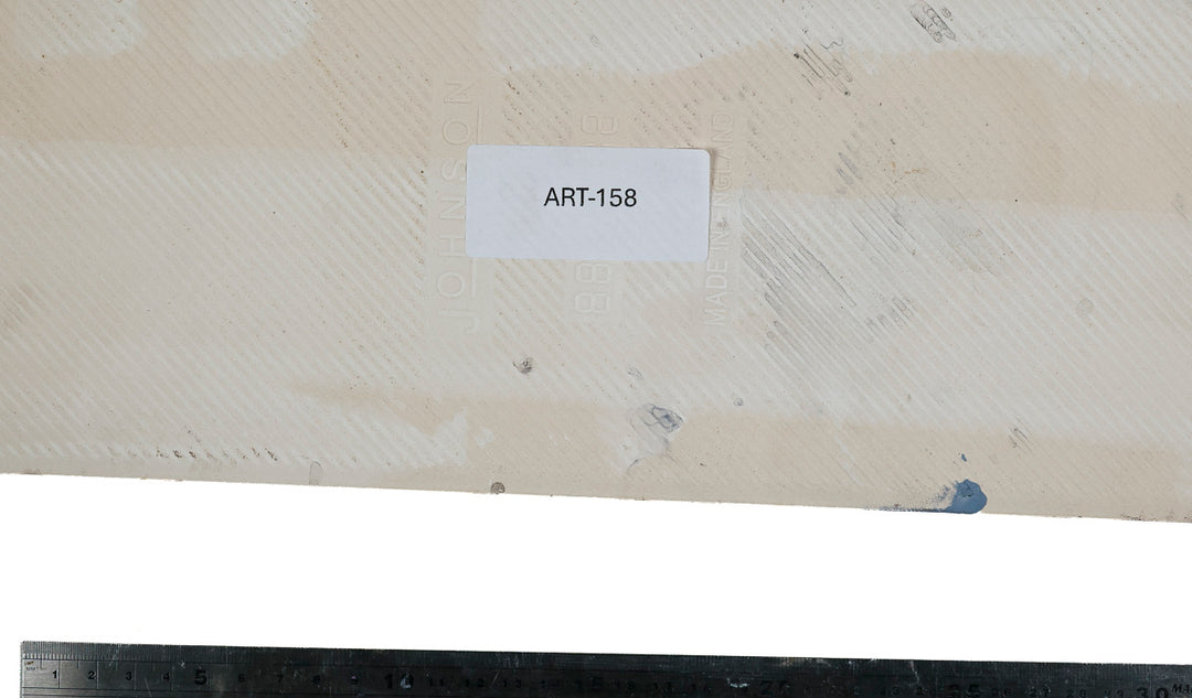 SALE - Fired Ink 45x15cm Prototype Tile  - Green Stonework
