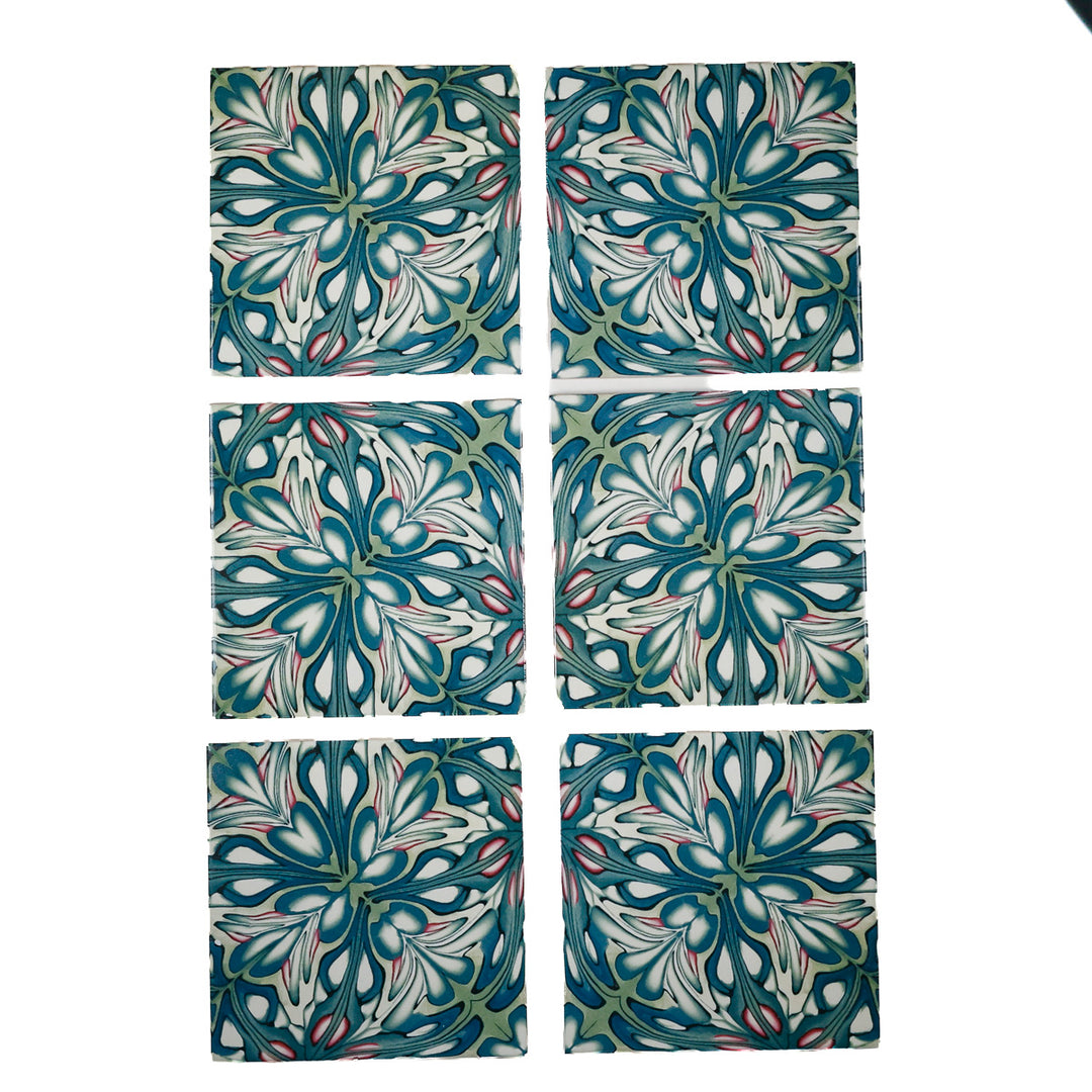 SALE SET - Fired Ink - 6x 15cm Flourishing Garden (large scale)