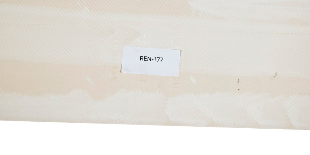 SALE - Fired Ink 45x15cm PAIR of Prototype Tiles  - Grey Blue Fish on White