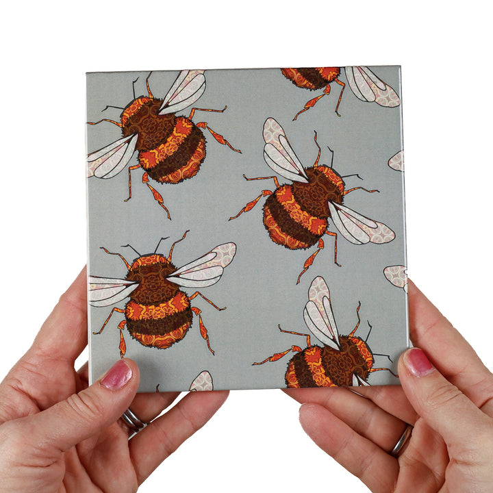 SALE - Fired Ink - 3x 15cm Bumblebee Tiles (mixed set)