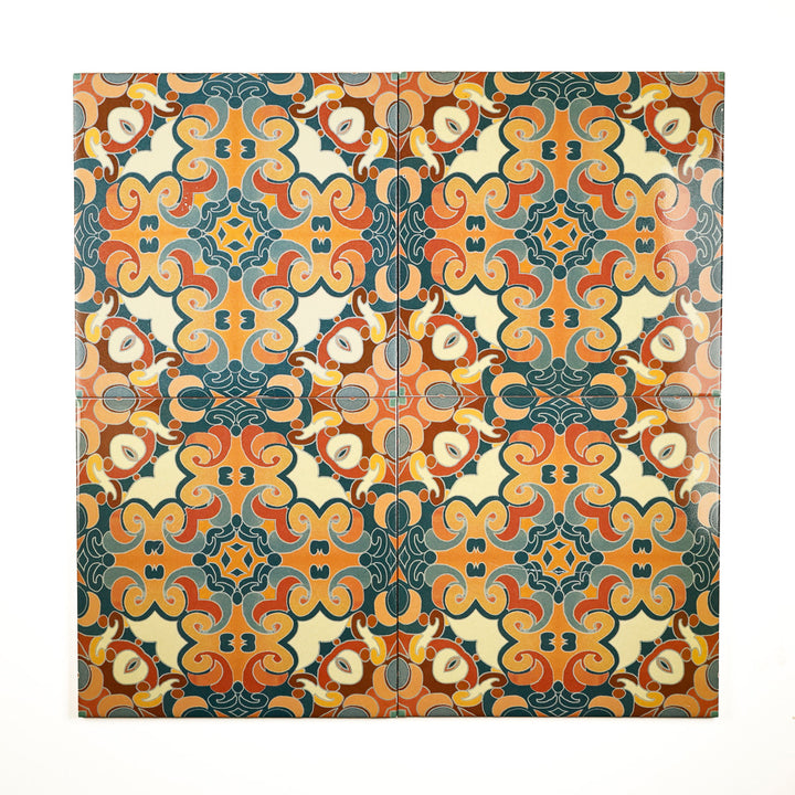 SALE SECONDS SET - 11 x 20cm Cantonese Tile  - Fired Ink version - Bargain price!