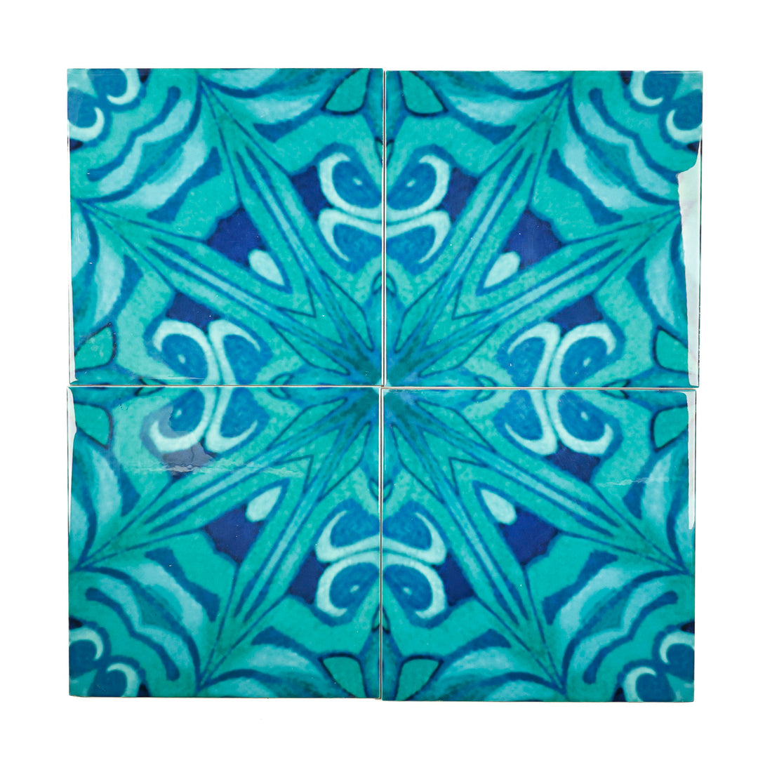 SALE SECONDS - Set of 8 x 20cm Agapanthus section tiles
