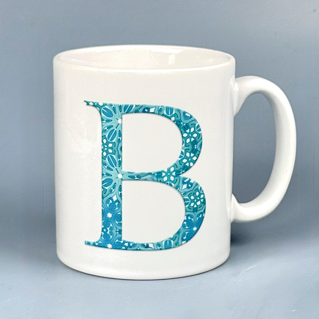 SALE - Ceramic Mug - B initial
