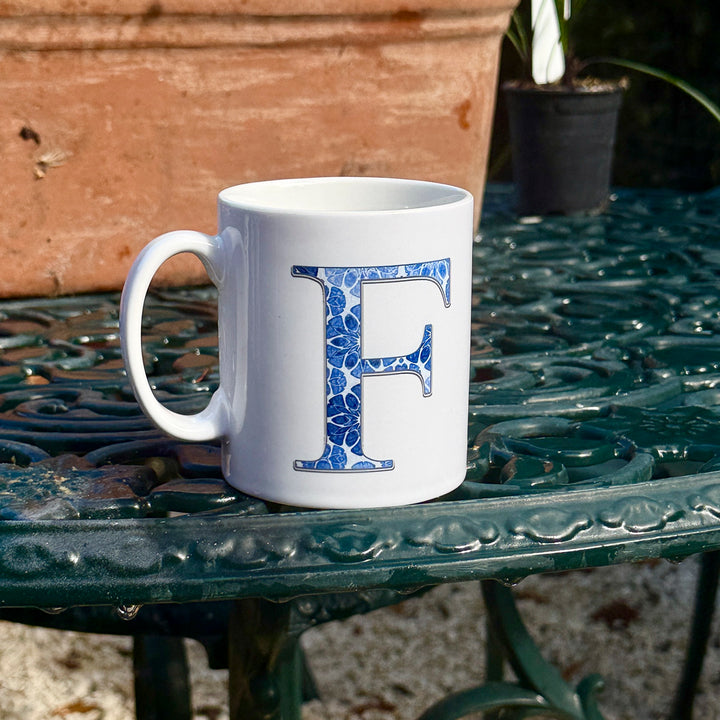 SALE - Ceramic Letter Mug - F