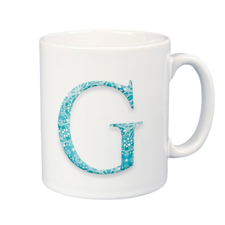 SALE - Ceramic Letter Mug - &
