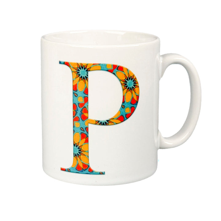SALE - Ceramic Letter Mug - P