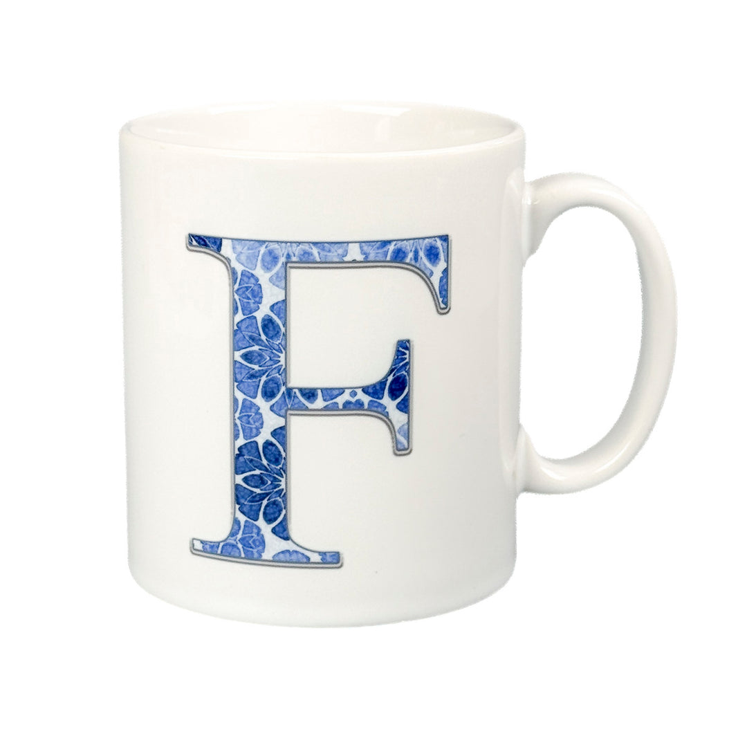SALE - Ceramic Letter Mug - F
