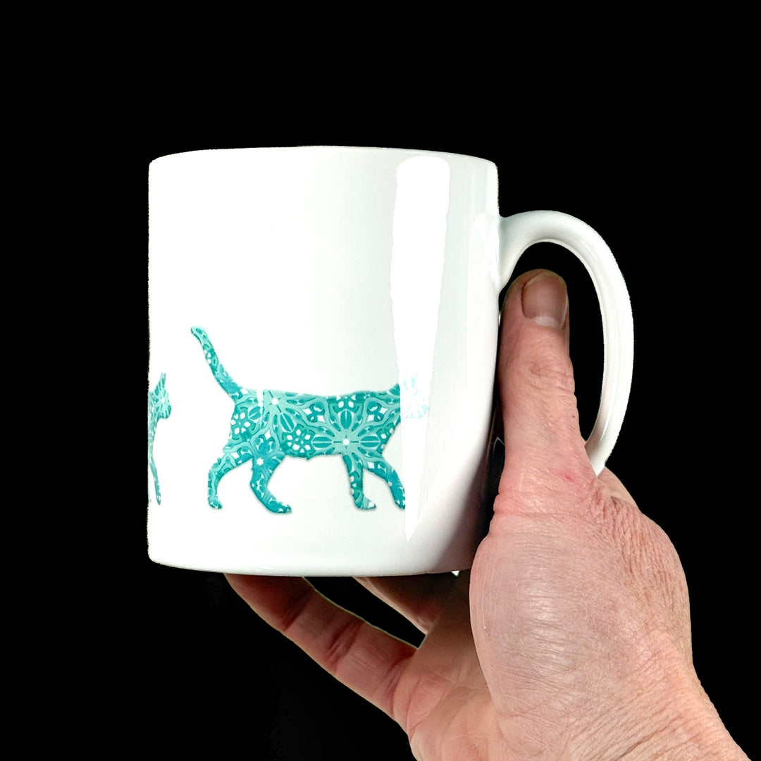 SALE - Ceramic Mug - Cat - &