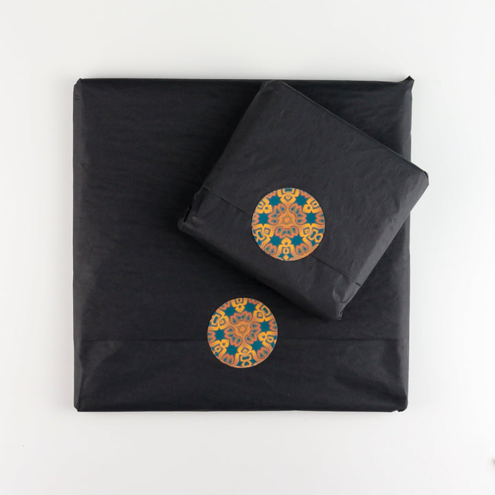 Ladybirds Cutting Board - Orange Yellow Blue Millefiori Lanternbugs