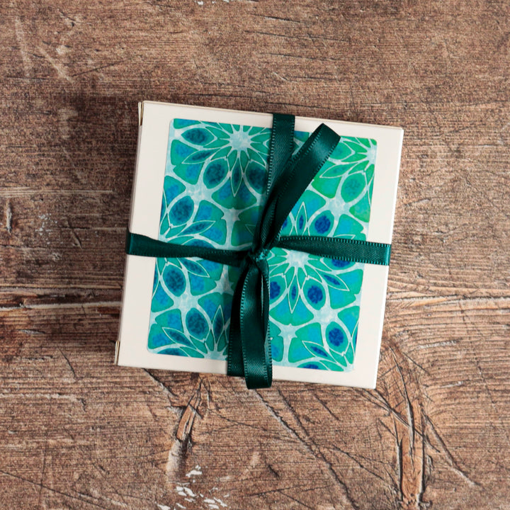 SALE- Seedheads and Ladybird Square Compact Mirror