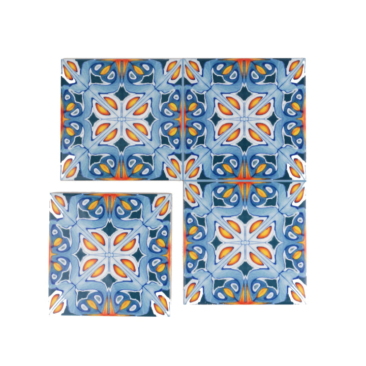 Alhambra Tile - flower centre