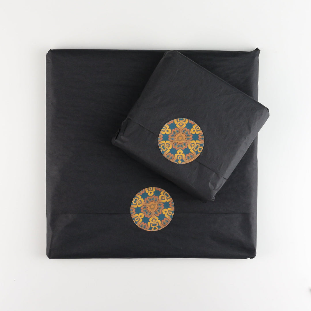 Red-Orange / Dark Grey-Blue Heart Worktop Saver